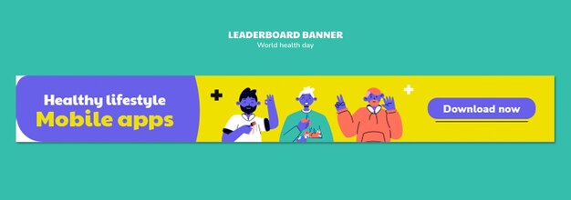 Banner della classifica della celebrazione della Giornata Mondiale della Salute