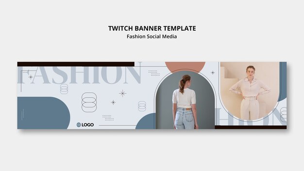 Banner di contrazione della collezione di moda
