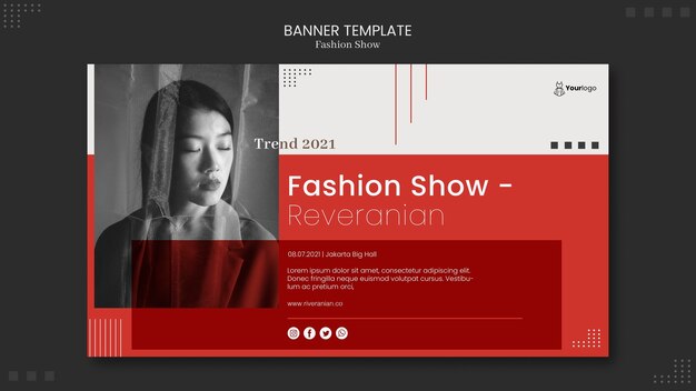 Banner di sfilata di moda