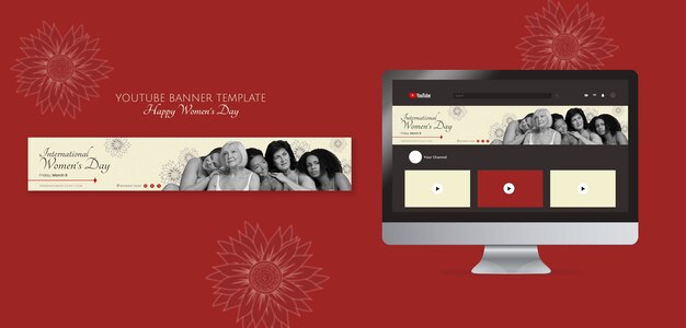 Banner di YouTube per la celebrazione della Giornata della Donna