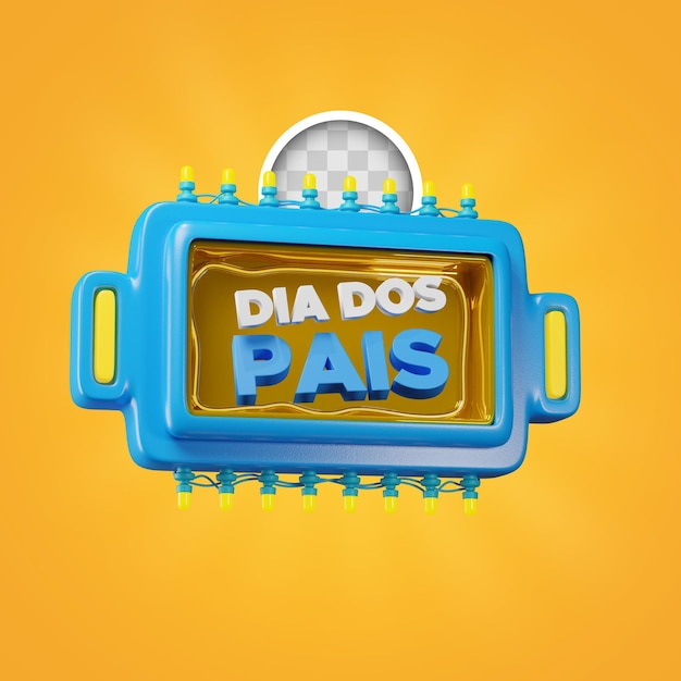 PSD gratuito banner día del padre dia dos pais ilustración 3d