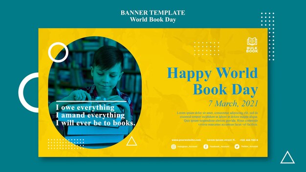 Banner evento giornata mondiale del libro