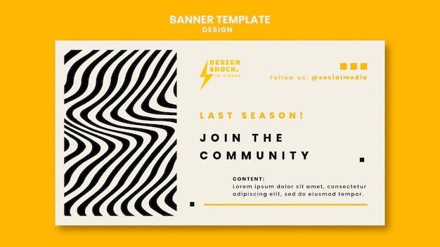 Banner horizontal para cursos de diseño gráfico