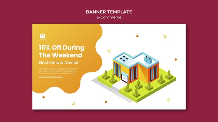 PSD Gratis banner horizontal e-commerce