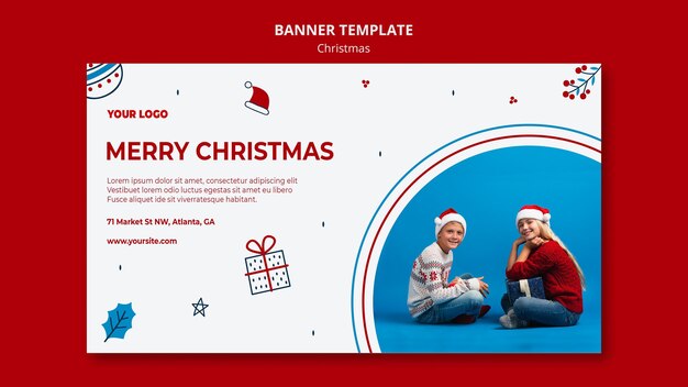 Banner horizontal para navidad