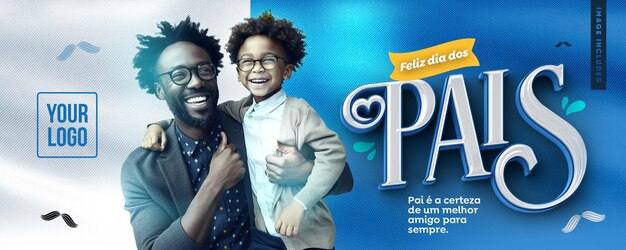 Banner modello Happy Father039s Day