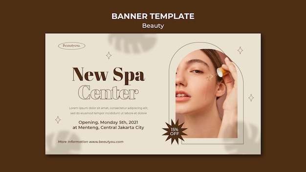 Banner orizzontale di bellezza naturale