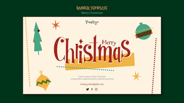 Banner orizzontale per natale