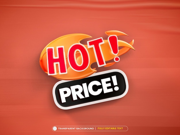 Banner de plantilla de diseño de precio caliente