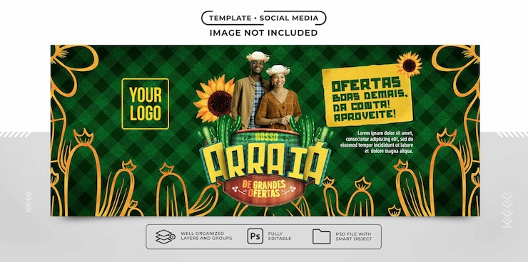 Banner social media Arraia di grandi offerte