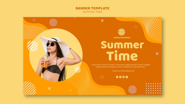 Banner para vacaciones de verano