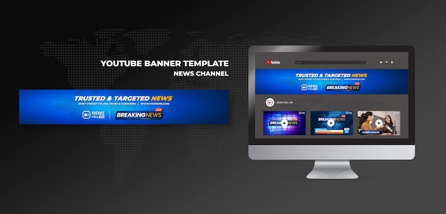 Banner de youtube del canal de noticias
