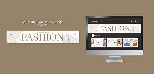 Banner youtube dell'industria della moda