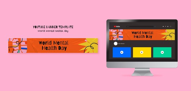 Banner youtube della giornata mondiale della salute mentale