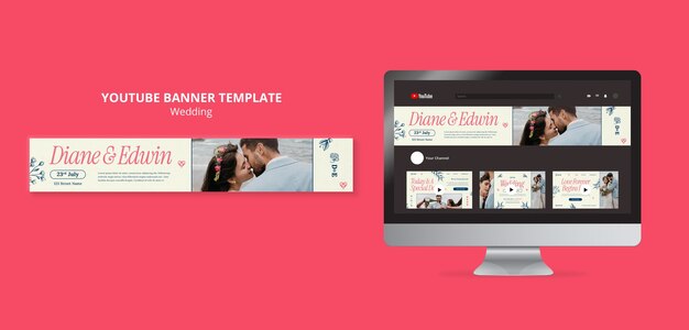Banner youtube per la celebrazione del matrimonio
