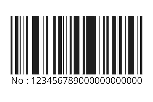 Barcode-illustratie geïsoleerd