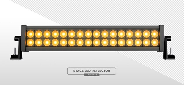 Barras de luz LED de color ámbar para iluminación escénica y arquitectónica en 3D