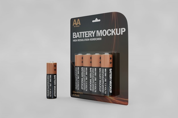 Gratis PSD batterij mockup