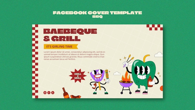 Gratis PSD bbq-sjabloonontwerp