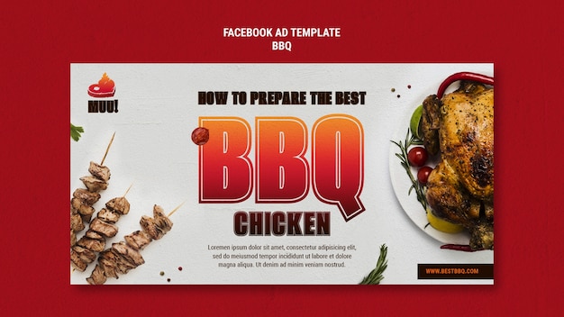 Gratis PSD bbq-sjabloonontwerp