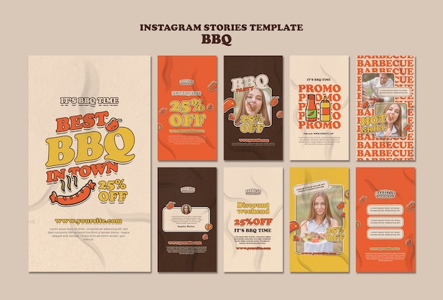 Gratis PSD bbq-sjabloonontwerp