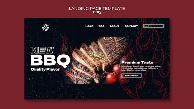 BBQ-sjabloonontwerp