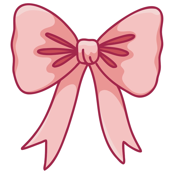 PSD Gratis beautiful colored bow
