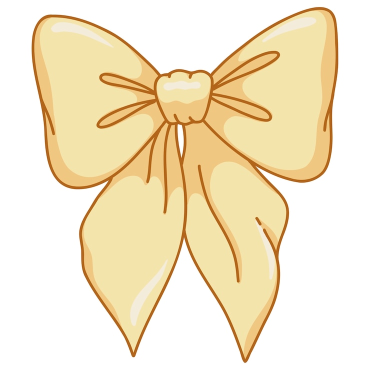 PSD Gratis beautiful colored bow