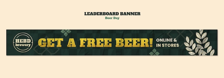 PSD Gratis beer day  template design