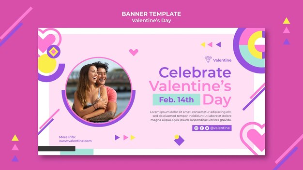 Bel modello di banner di San Valentino