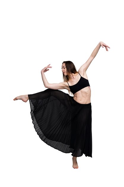 Bella ballerina che fa coreografia