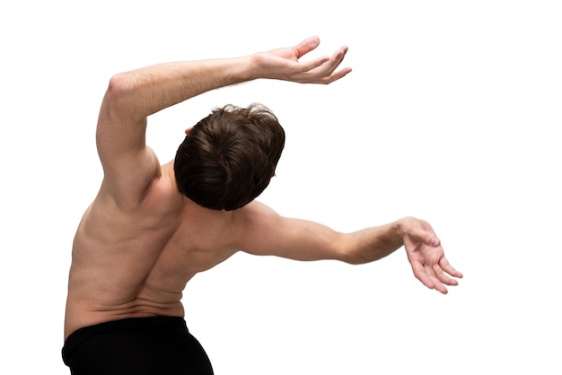Bella ballerina che fa coreografia