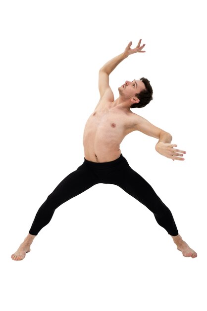 Bella ballerina che fa coreografia