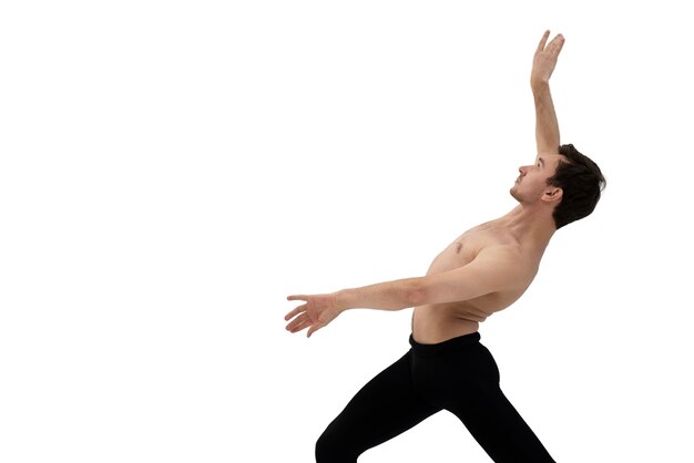 Bella ballerina che fa coreografia