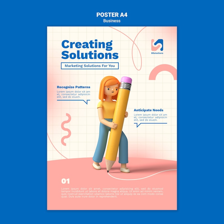 PSD gratuito bellissimo modello di personaggi 3d
