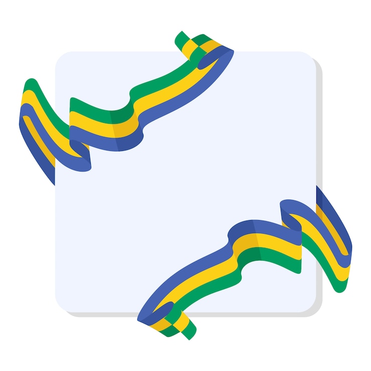 PSD Gratis bendera gabon