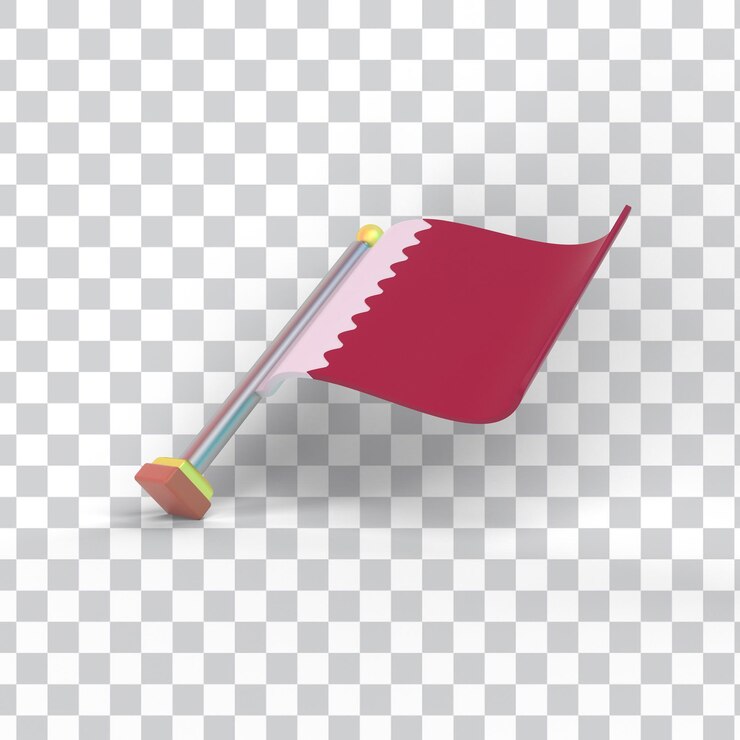 PSD Gratis bendera qatar