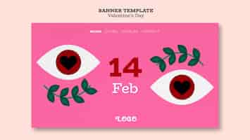 Gratis PSD bestemmingspagina voor valentijnsdagviering