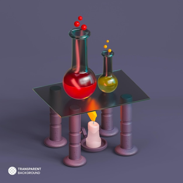 Betoverd magisch boekpictogram geïsoleerde 3d render illustratie