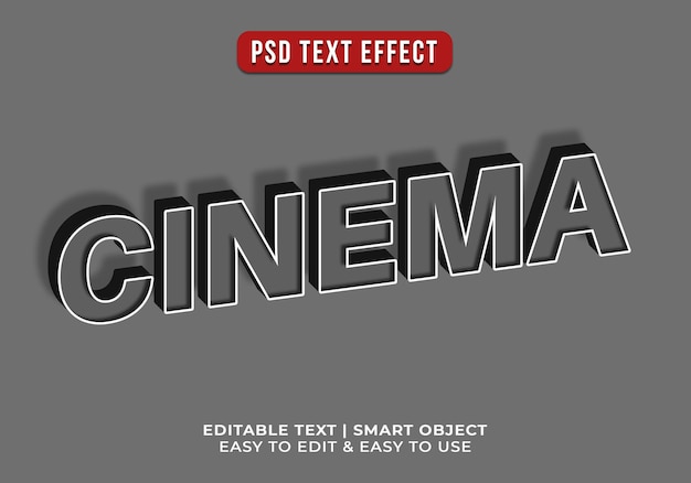 Gratis PSD bewerkbare retro 3d-teksteffect