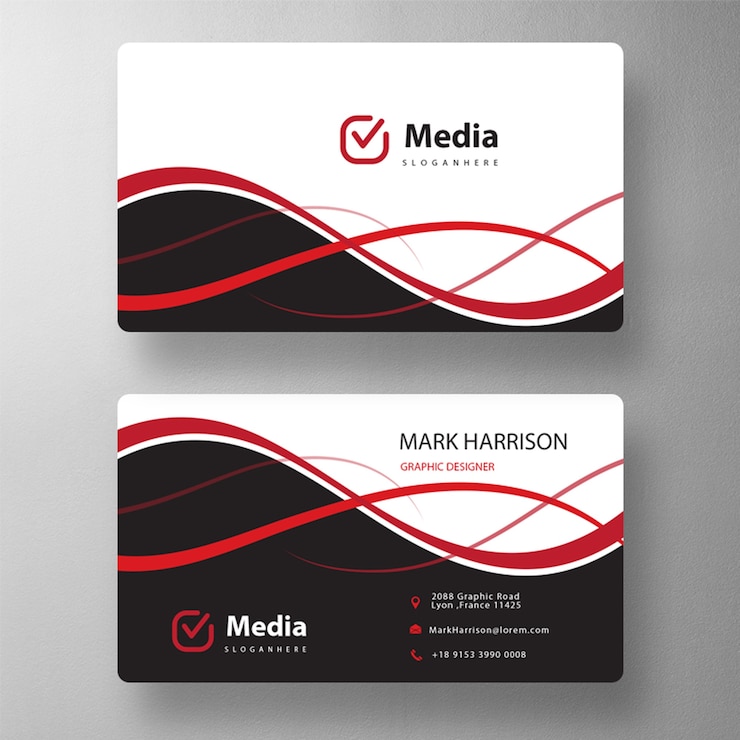 PSD gratuito biglietto da visita colorato mock up