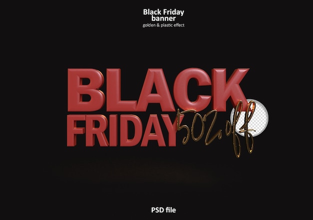 Black Friday 3D-banner