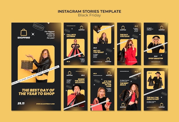 Black friday descuentos historias de instagram