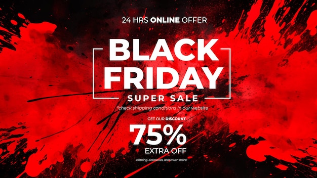 Black friday discount banner achtergrond