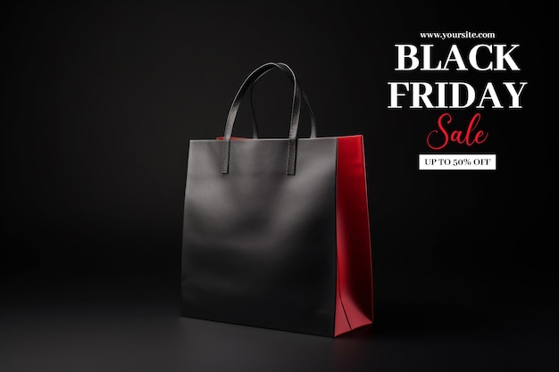 Gratis PSD black friday korting verkoop banner ontwerp sjabloon