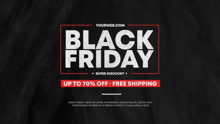 PSD Gratis black friday sale with texture background