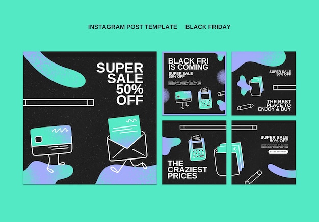 Gratis PSD black friday sjabloonontwerp