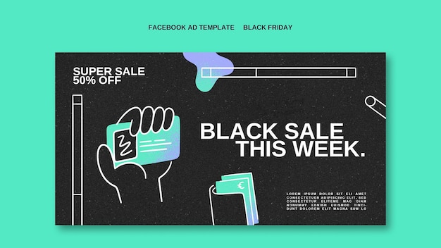 Black Friday sjabloonontwerp