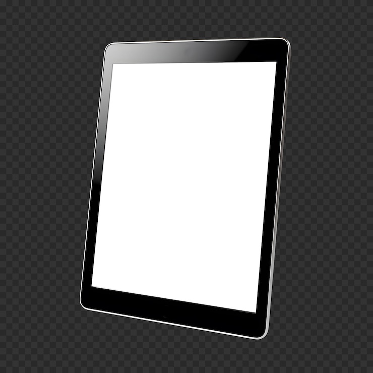 PSD Gratis black psd tablet mockup isolated