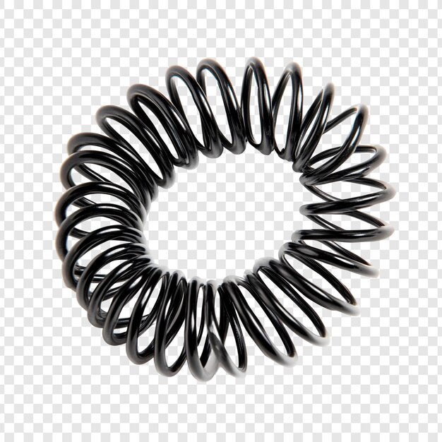 Black Spiral Coil Una imagen renderizada en 3D